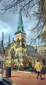 View of church against cloudy sky