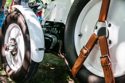 Close-up of vintage car
