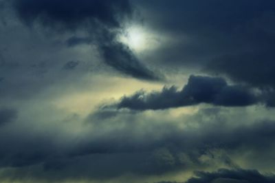 Low angle view of cloudy sky