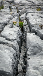 Full frame shot of water flowing through rocks