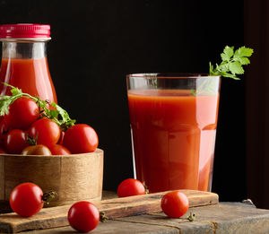 Close-up of drink on table