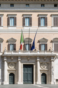 Palace of montecitorio in rome, italy