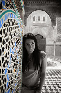 Portrait of young woman