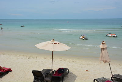 Scenic view of beach