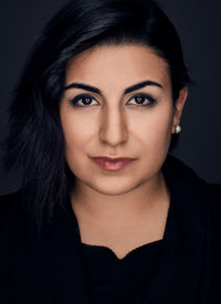 Close-up portrait of young woman