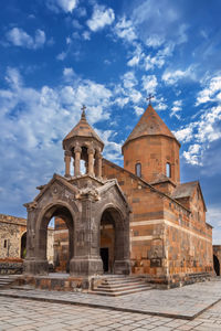 Low angle view of historic building against sky