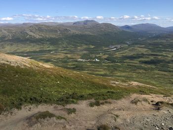 Scenic view of landscape against sky