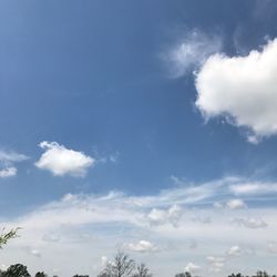 Low angle view of clouds in sky