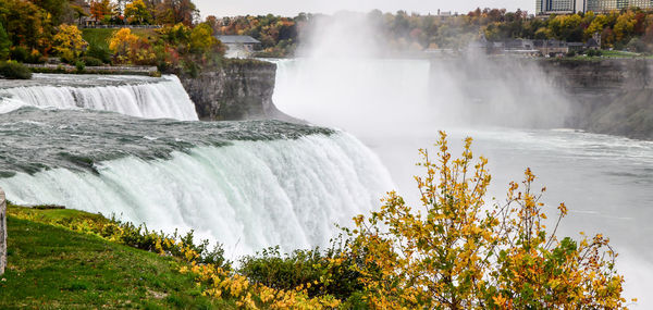 Niagara falls in autumn