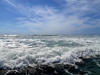 Scenic view of sea against sky