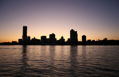 Cityscape at sunset