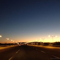 Road at night