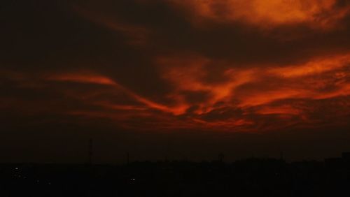 Scenic view of sky at night