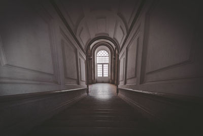 Empty corridor of building