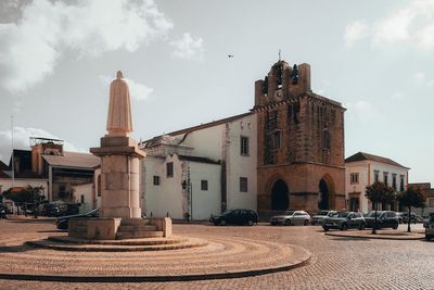 Historic building against sky in city