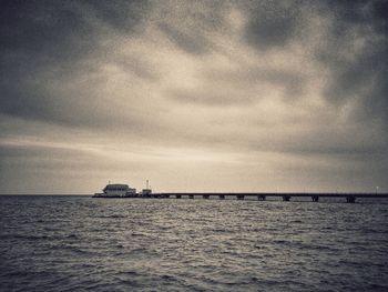 Dramatic sky over sea