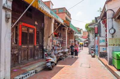 Street amidst buildings in city