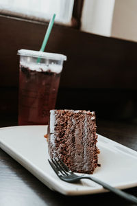 Close-up of drink on table