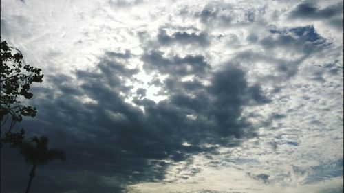 Low angle view of cloudy sky