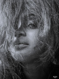 Close-up portrait of a woman