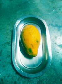 Directly above shot of lemon in bowl
