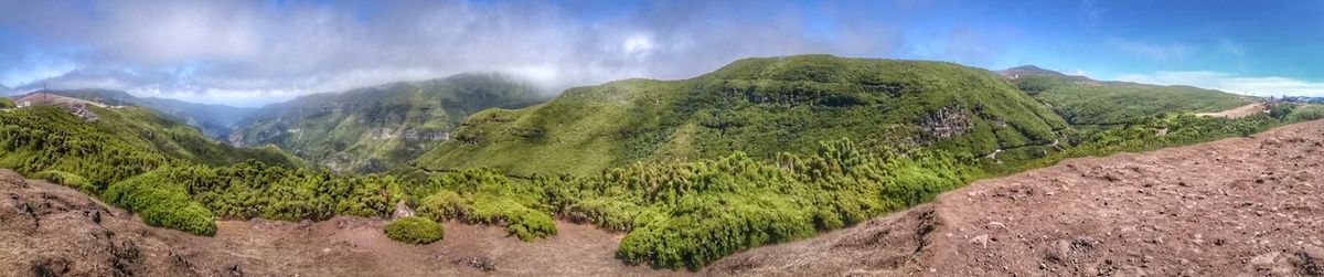 Panoramic view of landscape against sky