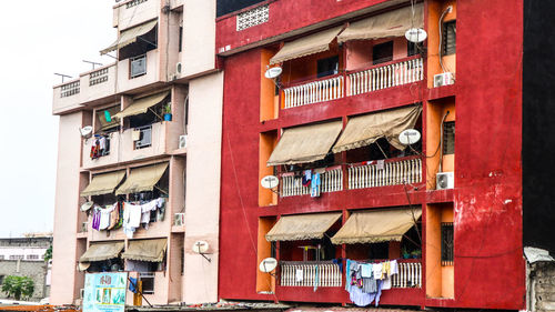 Low angle view of building in city