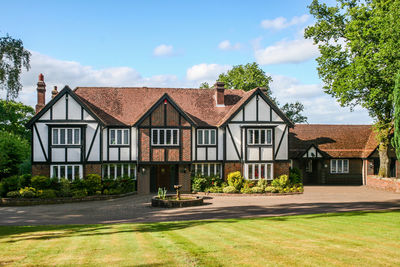 A large estate home, tudor style, in the uk