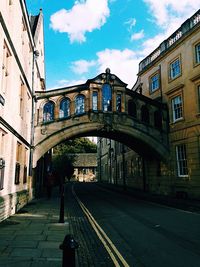 View of building against cloudy sky