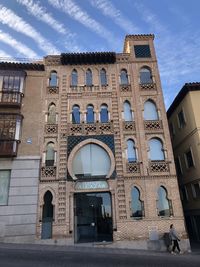 Low angle view of historical building against sky