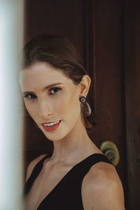 Portrait of woman smiling