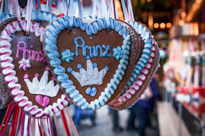 Heart shape made of cookies