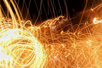 Light painting at night