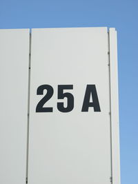 Low angle view of information sign