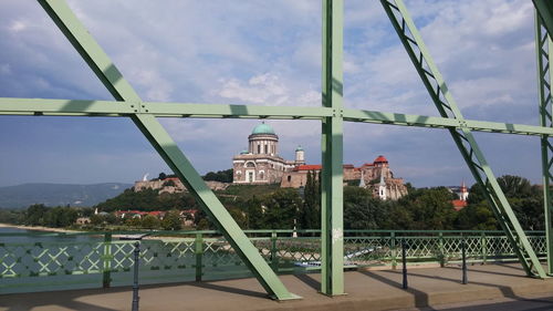 Built structure against cloudy sky