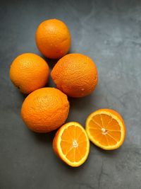 Close-up of oranges on table