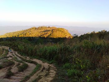 Scenic view of landscape against sky