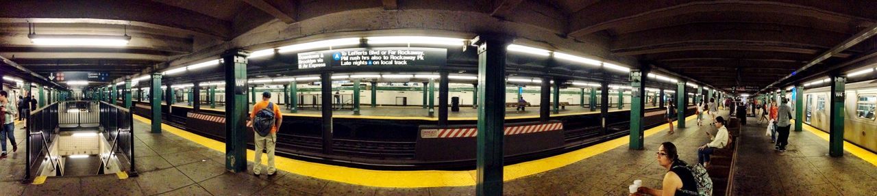 transportation, public transportation, railroad station, railroad station platform, indoors, mode of transport, rail transportation, travel, illuminated, men, subway station, person, passenger, railroad track, architecture, passenger train, built structure, train - vehicle, public transport