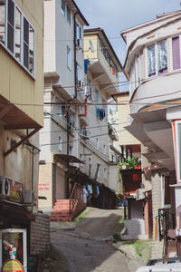 View of residential buildings in city