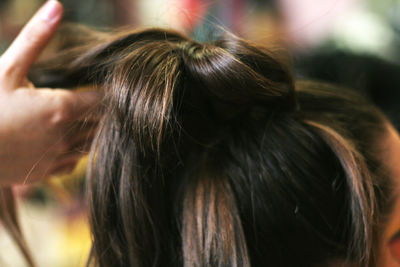 Close-up of young woman