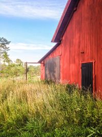 Built structure on grassy field