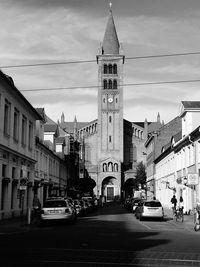 City street against sky