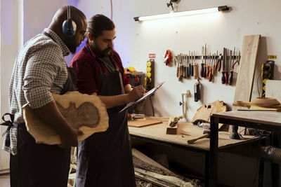 Man working in workshop