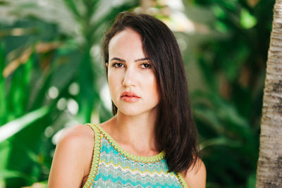 Portrait of young woman