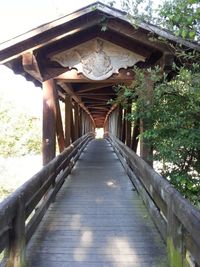 Footbridge over river