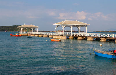 The white bridge of the thai island koh sichang district chonburi thailand southeast asia