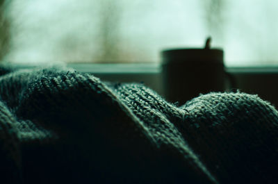 Close up view of figurine on floor