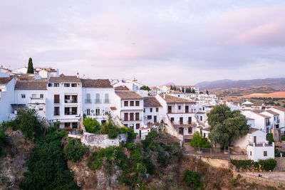 Buildings in a town