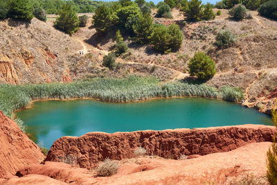 Scenic view of lake