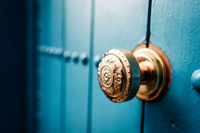 Close-up of closed door